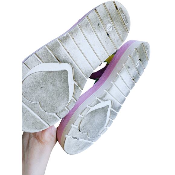 Stoney Clover Lane x Target Two Strap Sport Sandals Pastel Pink Multicolor Sz 6 - Picture 7 of 8